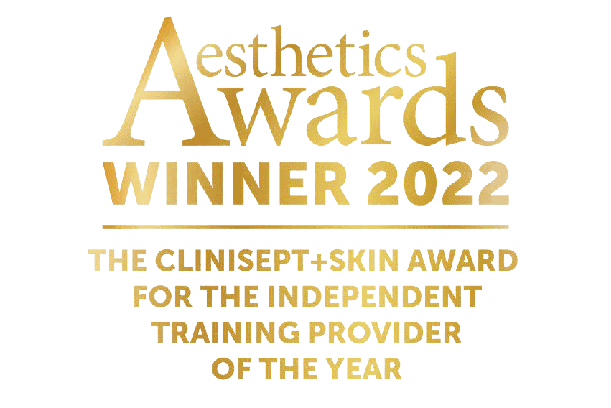 Aesthetics Awards 2022 Winners Logo for Independent Aesthetics Training Provider of the Year