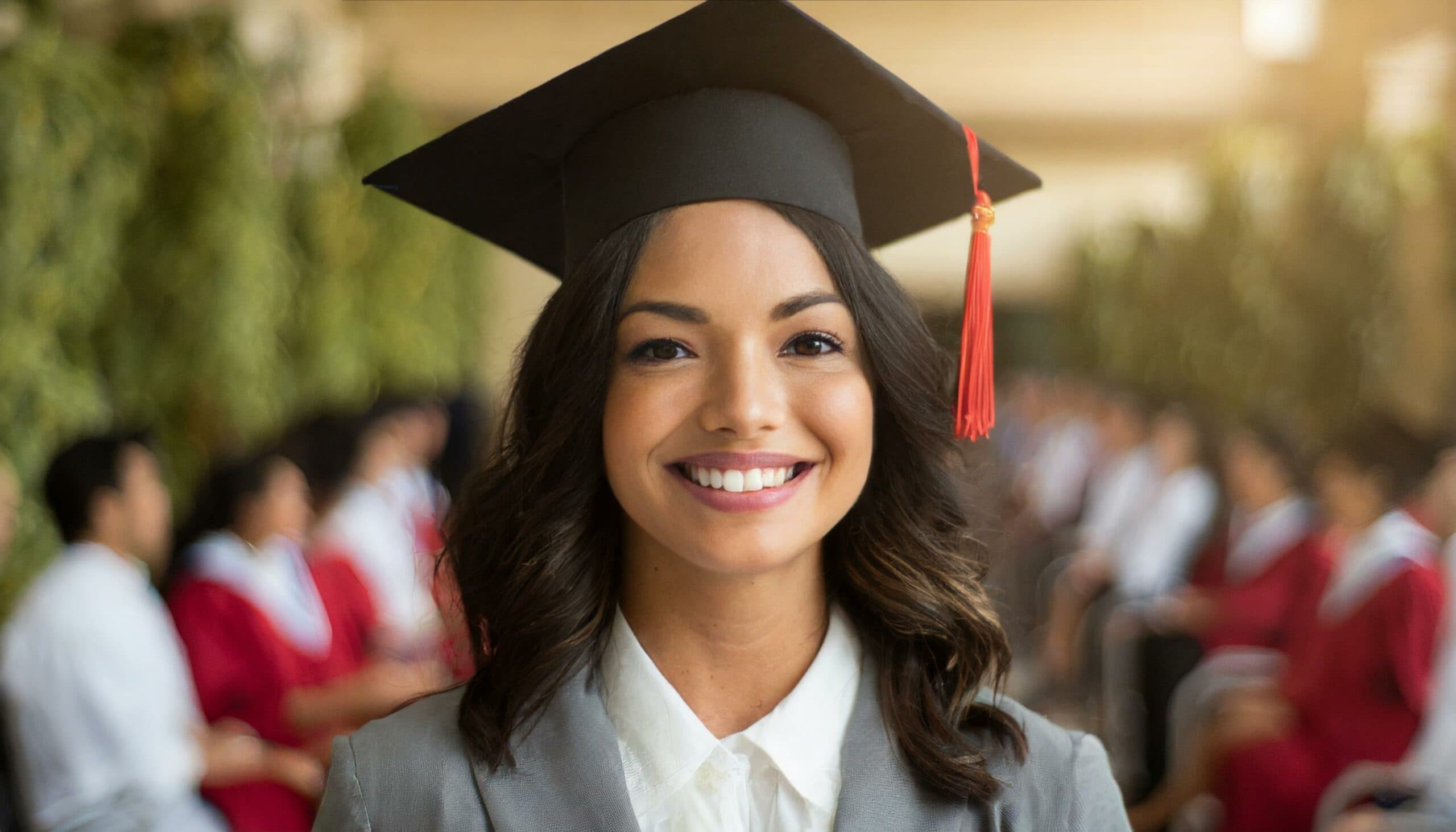 A woman successfully completing her level 7 diploma in aesthetic medicine